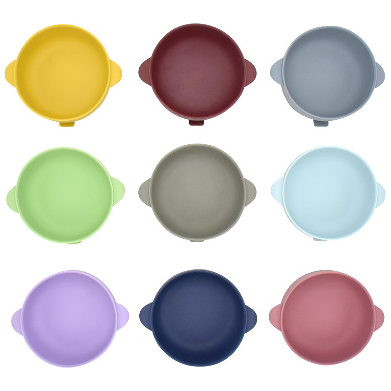 400ML Baby Silicone Bowl With Lid Feeding Tableware Children s Plate Set Dishes Kitchenware Plates 220708