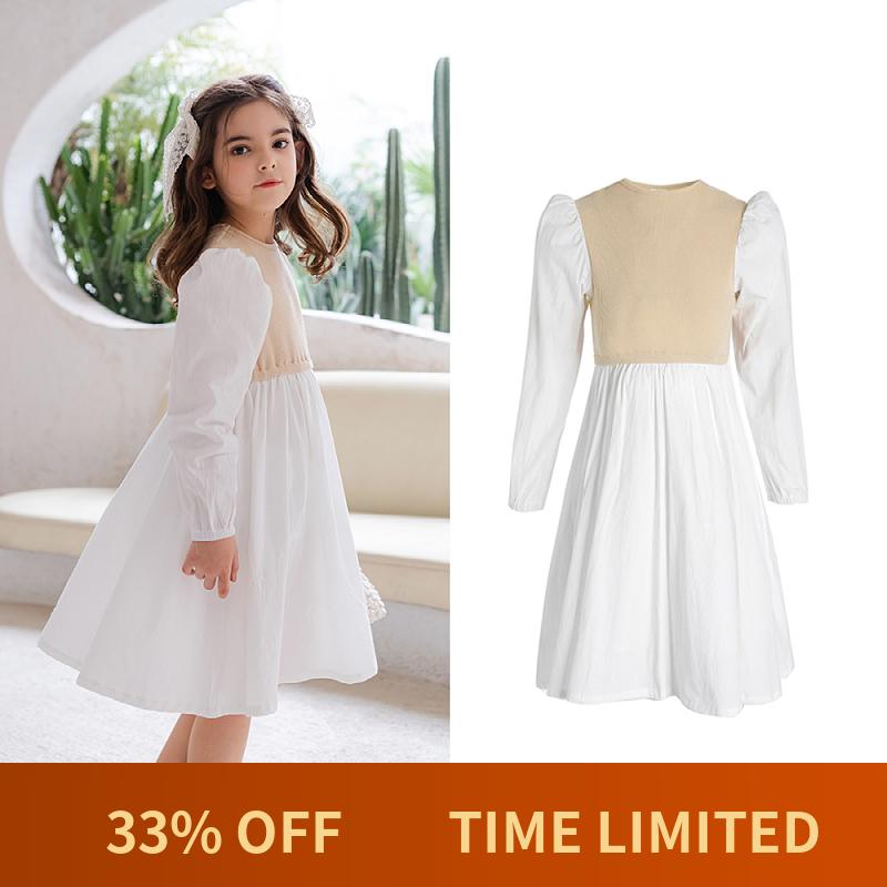 Girl's Dresses To 14Y 2022 Kids Teen Spring Dress Cotton Girls Casual Mid Knit Top Patchwork Children Clothes With Lining #6911Girl's, White
Girl's Dresses To 14Y 2022 Kids Teen Spring Dress Cotton Girls Casual Mid Knit Top Patchwork Children Clothes With Lining #6911Girl's, White
