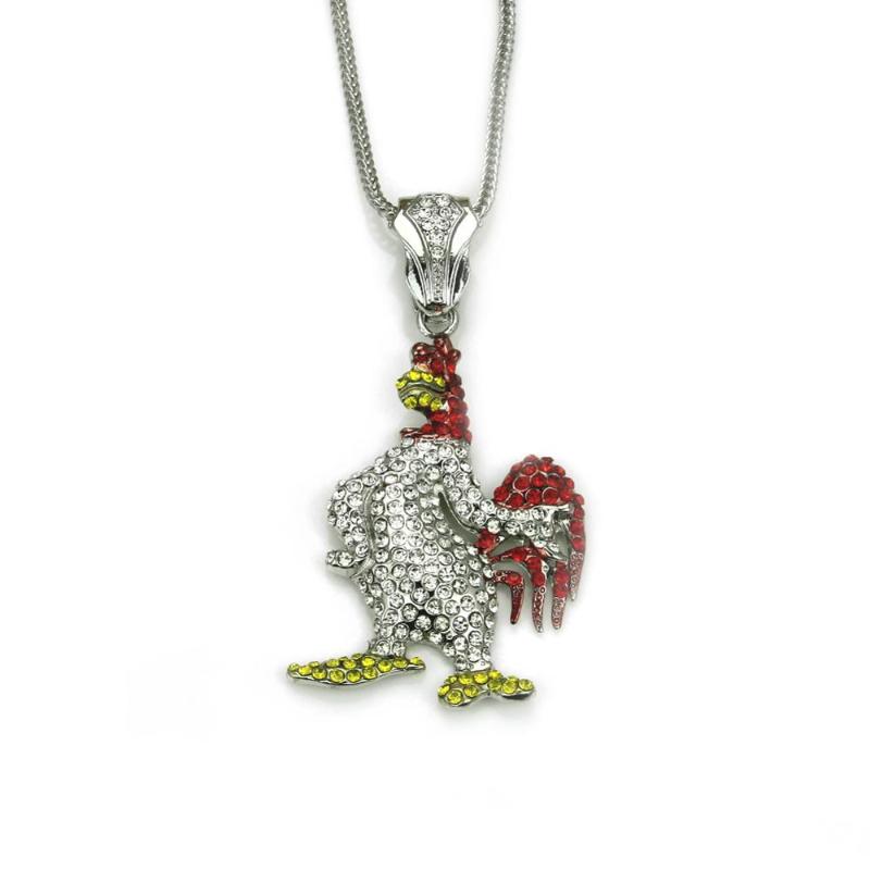 Pendant Necklaces Hip Hop Rhinestones Paved Bling Iced Out Chicken Rooster Pendants Necklace For Men Rapper Jewelry With 36inches Rope Chain
Pendant Necklaces Hip Hop Rhinestones Paved Bling Iced Out Chicken Rooster Pendants Necklace For Men Rapper Jewelry With 36inches Rope Chain
