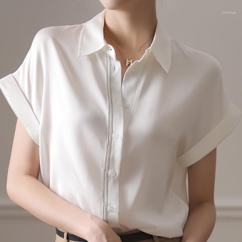 Women' Blouses & Shirts Summer Women Turn Down Collar Chiffon Blouse Shirt Tops Short Sleeve Blusas Mujer De Moda 2022 Femme E706, As picture
Women' Blouses & Shirts Summer Women Turn Down Collar Chiffon Blouse Shirt Tops Short Sleeve Blusas Mujer De Moda 2022 Femme E706, As picture