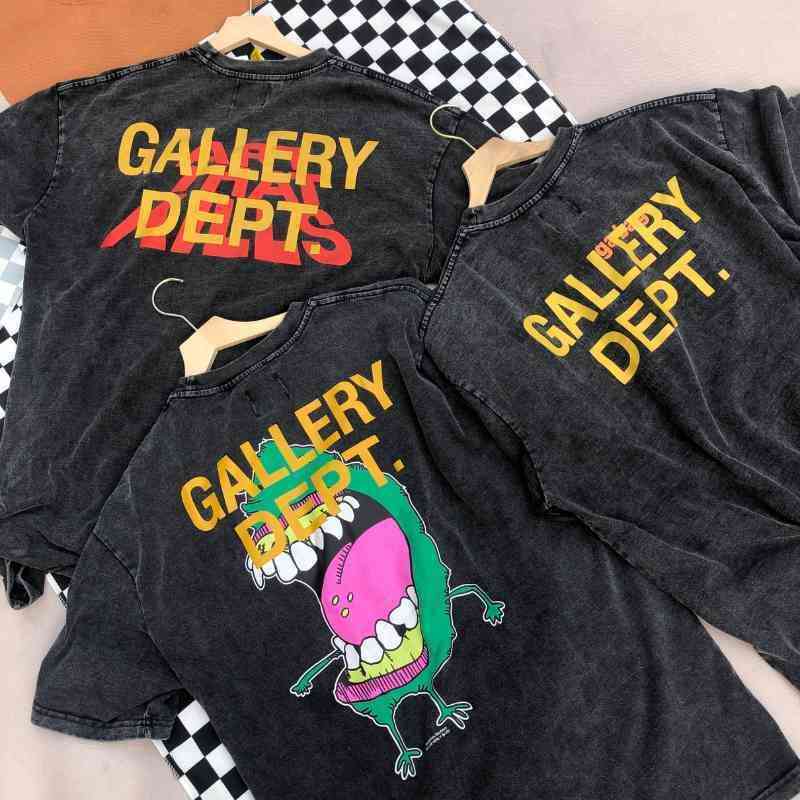 Designer Gallerydepts T-shirts Used Gary Fried Color Washed Black Tide High Street Casual Loose Round Neck Short Sleeve T-shirt for Men and, Wash black (cartoon printing)
Designer Gallerydepts T-shirts Used Gary Fried Color Washed Black Tide High Street Casual Loose Round Neck Short Sleeve T-shirt for Men and, Wash black (cartoon printing)
