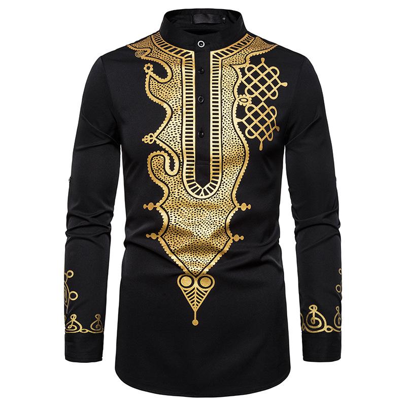 Ethnic Clothing Mens Mandarin Collar African Clothes Fad Black Dashiki Print Dress Shirt Men Slim Fit Long Sleeve XXL
Ethnic Clothing Mens Mandarin Collar African Clothes Fad Black Dashiki Print Dress Shirt Men Slim Fit Long Sleeve XXL