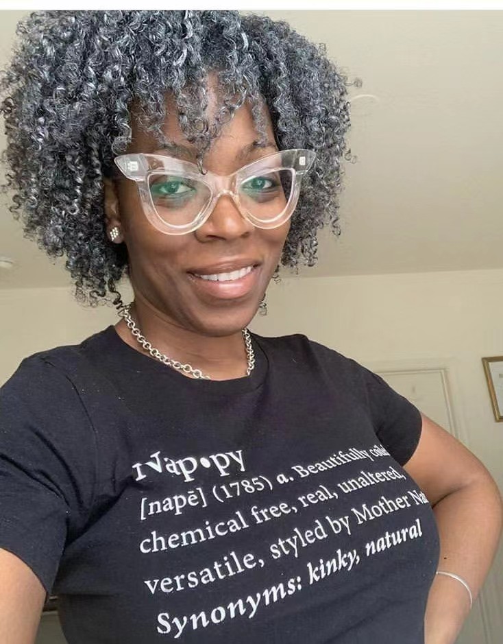 Natural blow out grey kinky human hair wig salt and pepper silver gray short afro wigs real hair soft curly