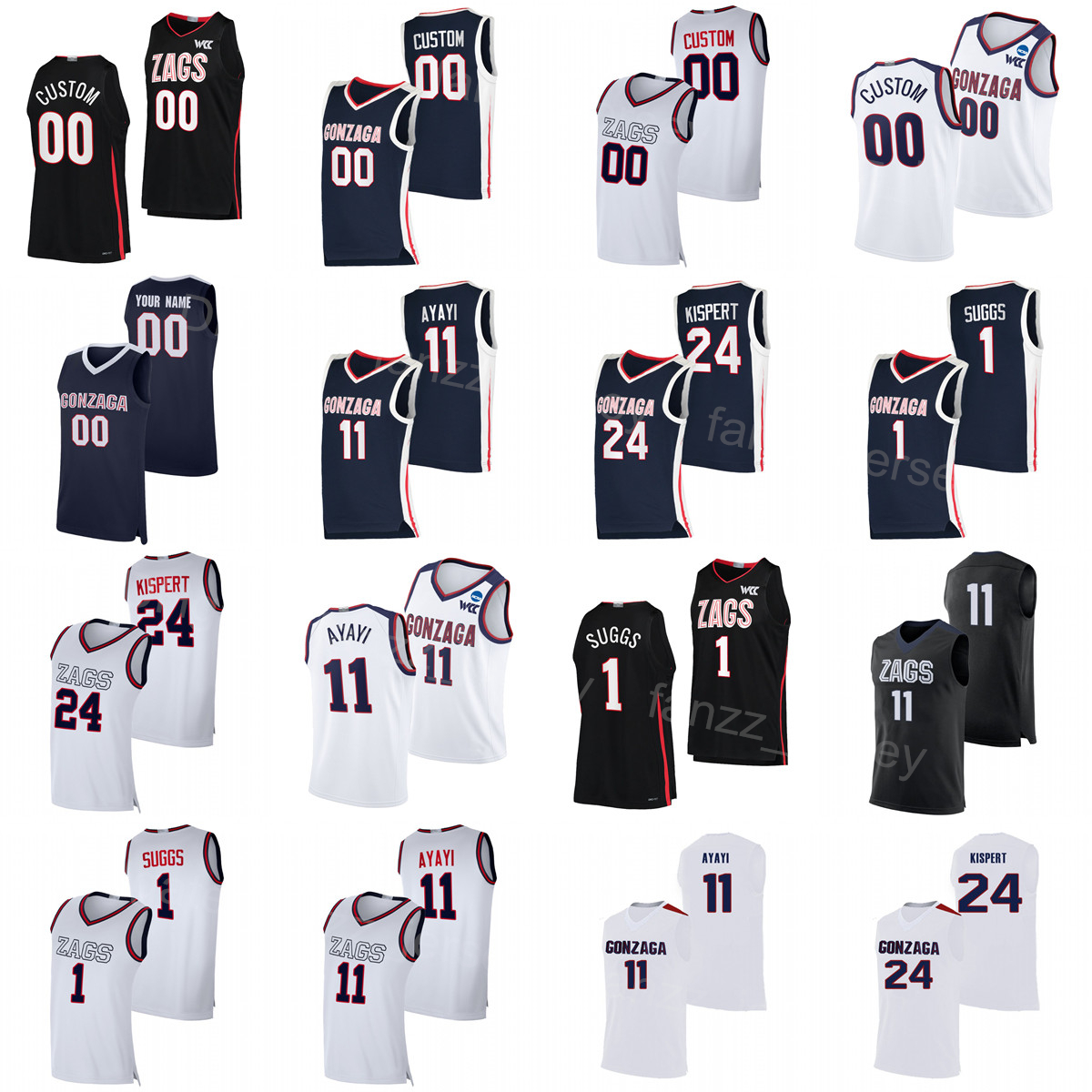 NCAA College Gonzaga Bulldogs Basketball 24 Corey Kispert Jersey 2 Drew Timme 1 Jalen Suggs 11 Joel Ayayi 3 Andrew Nembhard University Navy Blue White Black Team Men
NCAA College Gonzaga Bulldogs Basketball 24 Corey Kispert Jersey 2 Drew Timme 1 Jalen Suggs 11 Joel Ayayi 3 Andrew Nembhard University Navy Blue White Black Team Men