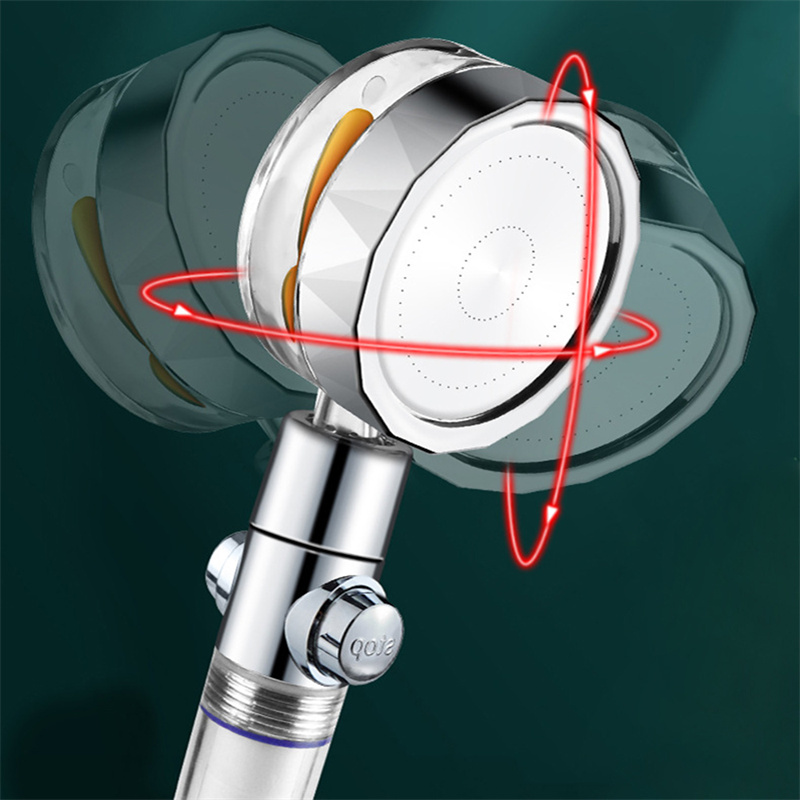 Epacket 360 Rotated High Pressure Turbocharged Shower Head With Holder Hose Filter Bathroom Handheld Pressurized Massage Rainfall 4995135