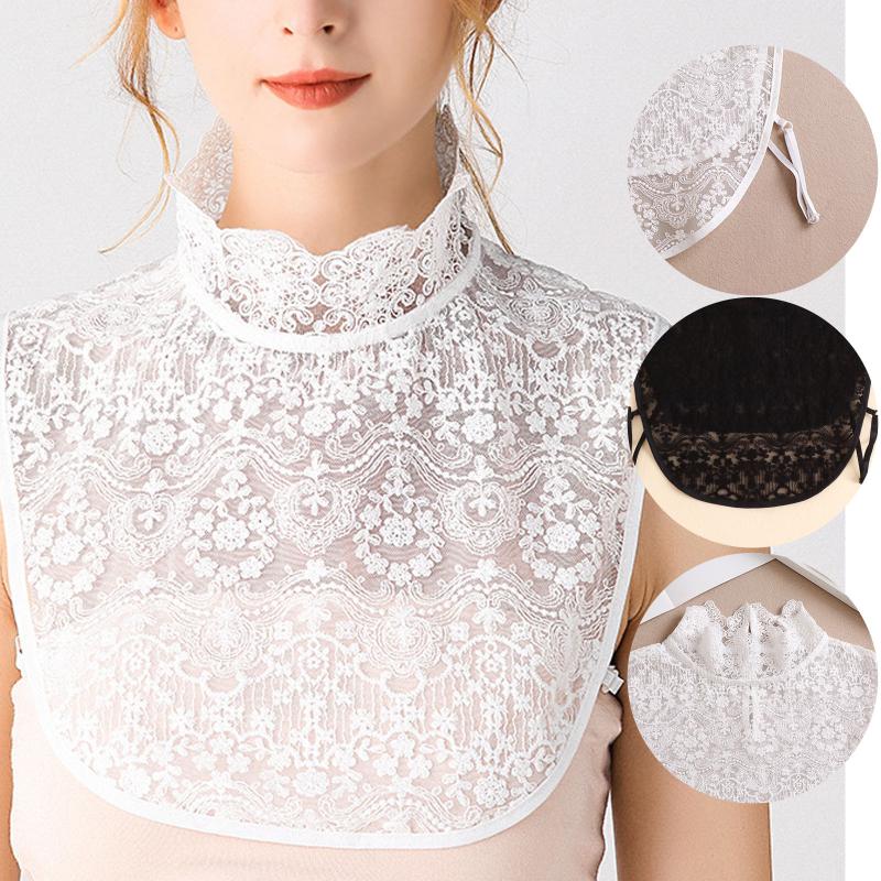 Women's Blouses & Shirts White Collared Button Down Shirt Fake Detachable Women Half Collar Fashion Lace And Long Skirt Set For WomenWomen's
Women's Blouses & Shirts White Collared Button Down Shirt Fake Detachable Women Half Collar Fashion Lace And Long Skirt Set For WomenWomen's