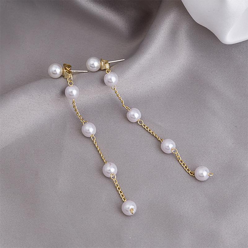 Dangle & Chandelier Trendy Imitation Pearls Stud Earring For Women Long Tassel Girl Pendant Earrings Fashion Korean Jewelry Wedding GiftDang
Dangle & Chandelier Trendy Imitation Pearls Stud Earring For Women Long Tassel Girl Pendant Earrings Fashion Korean Jewelry Wedding GiftDang