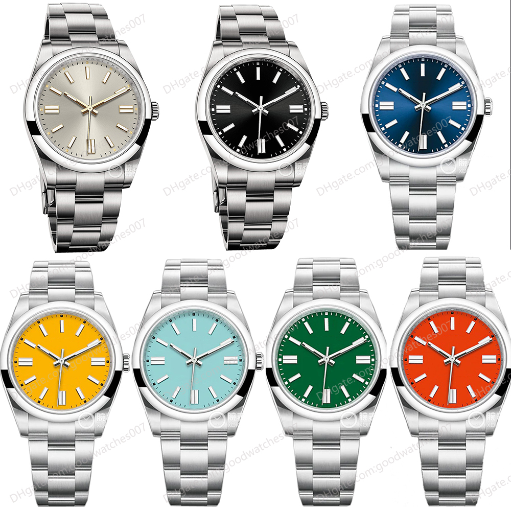 7 Colors High Quality Asian Watch 2813 Automatic Mechanical Watchs Yellow Men's Watch Black 41mm Red Dial Stainless Steel Oyster Strap Luxury Green Women's Watches
7 Colors High Quality Asian Watch 2813 Automatic Mechanical Watchs Yellow Men's Watch Black 41mm Red Dial Stainless Steel Oyster Strap Luxury Green Women's Watches