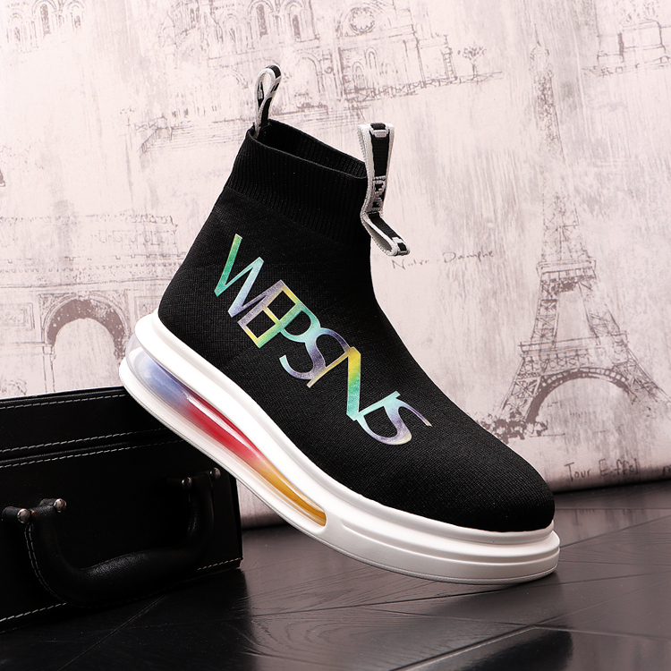 British Style High Top embroid Wedding Dress Sock Shoes Spring Autumn Men Thick Bottom Breathable Casual Sneakers Designer Round Toe Driving Walking Loafers E214, Black
British Style High Top embroid Wedding Dress Sock Shoes Spring Autumn Men Thick Bottom Breathable Casual Sneakers Designer Round Toe Driving Walking Loafers E214, Black