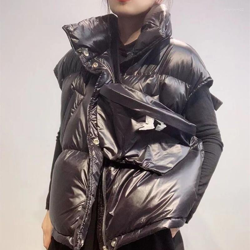 Women's Vests 2022 Autumn Winter Women Duck Down Jacket Vest Female Short Thick Warm Coat Windproof Waistcoat With Bag Outwear Stra22, Purple
Women's Vests 2022 Autumn Winter Women Duck Down Jacket Vest Female Short Thick Warm Coat Windproof Waistcoat With Bag Outwear Stra22, Purple