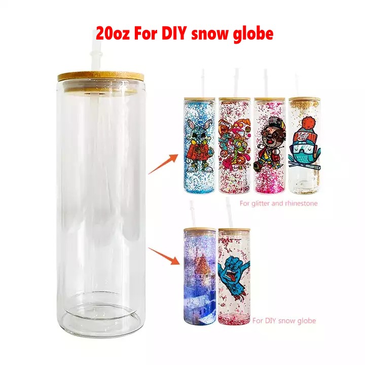 DIY glass tumbler cups mugs 20oz straight Pre-drilled snow globe glitter double wall glass for rhinestone and customized gifts F0704x02
DIY glass tumbler cups mugs 20oz straight Pre-drilled snow globe glitter double wall glass for rhinestone and customized gifts F0704x02