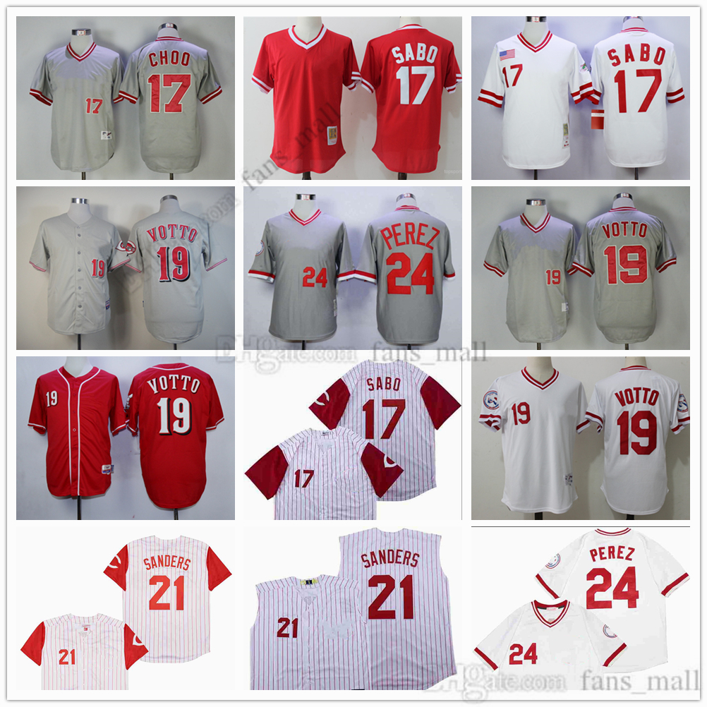 Movie Mitchell and Ness Baseball Jersey Vintage 17 Chris Sabo Jersey 19 Joey Votto 21 Deion Sanders 24 Tony Perez Stitched Breathable Sport Sale High Quality Man, As picture (with team name)
Movie Mitchell and Ness Baseball Jersey Vintage 17 Chris Sabo Jersey 19 Joey Votto 21 Deion Sanders 24 Tony Perez Stitched Breathable Sport Sale High Quality Man, As picture (with team name)