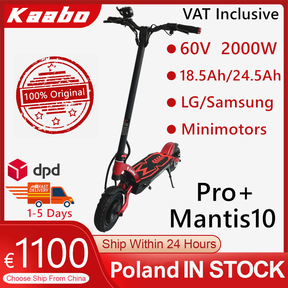 EU Stock Original Kaabo Mantis 10 PRO Plus Scooter 60V 18.2AH 24.5AH 2000W Red Color
EU Stock Original Kaabo Mantis 10 PRO Plus Scooter 60V 18.2AH 24.5AH 2000W Red Color