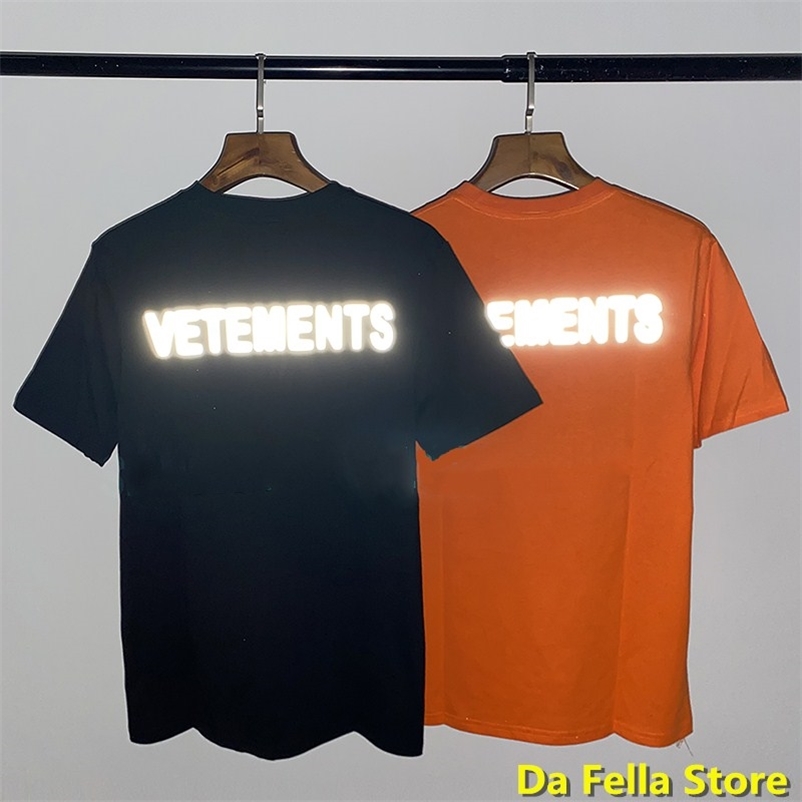Reflective Vetements Tshirt Men Women Print Tshirts Good Quality Streetwear VTM Tee Tops 220608
Reflective Vetements Tshirt Men Women Print Tshirts Good Quality Streetwear VTM Tee Tops 220608