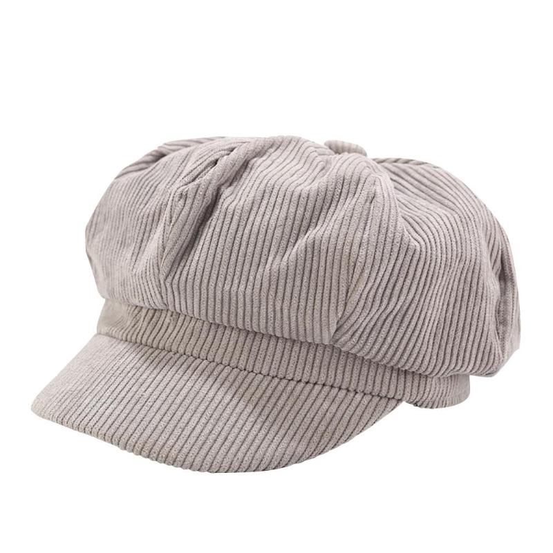 Berets Elegant Corduroy Octagonal Hats Autumn Winter Women Solid Color Vintage Literary Painter Caps Apparel AccessoriesBerets, Gray
Berets Elegant Corduroy Octagonal Hats Autumn Winter Women Solid Color Vintage Literary Painter Caps Apparel AccessoriesBerets, Gray