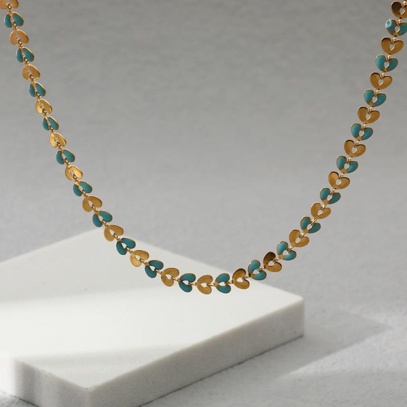 Chokers Light Luxury High-End 18K Real Gold Plated Waterproof And Anti-Fading Fashion Dripping Oil Stainless Steel Ladies Chain NecklaceChok
Chokers Light Luxury High-End 18K Real Gold Plated Waterproof And Anti-Fading Fashion Dripping Oil Stainless Steel Ladies Chain NecklaceChok