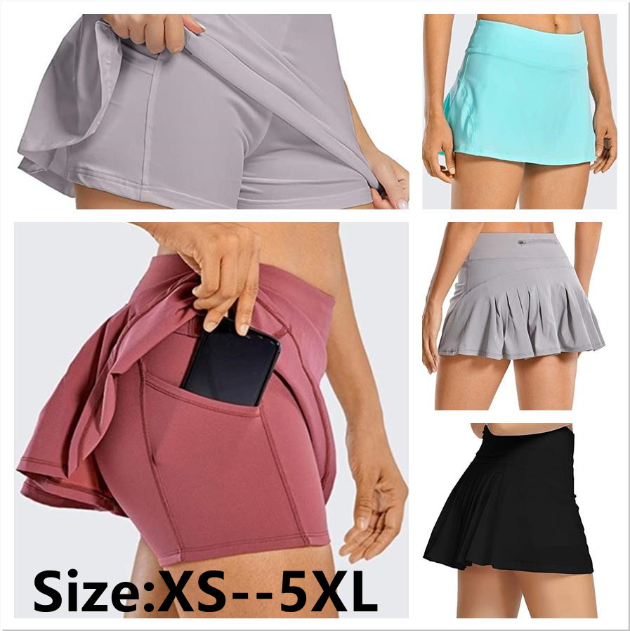 Designer lu womens Tennis Skirts Pleated Yoga Skirt Gym Jogger Clothes Women Running Fitness Golf high waist Pants Shorts Sports Back Waist Pocket Zipper
Designer lu womens Tennis Skirts Pleated Yoga Skirt Gym Jogger Clothes Women Running Fitness Golf high waist Pants Shorts Sports Back Waist Pocket Zipper