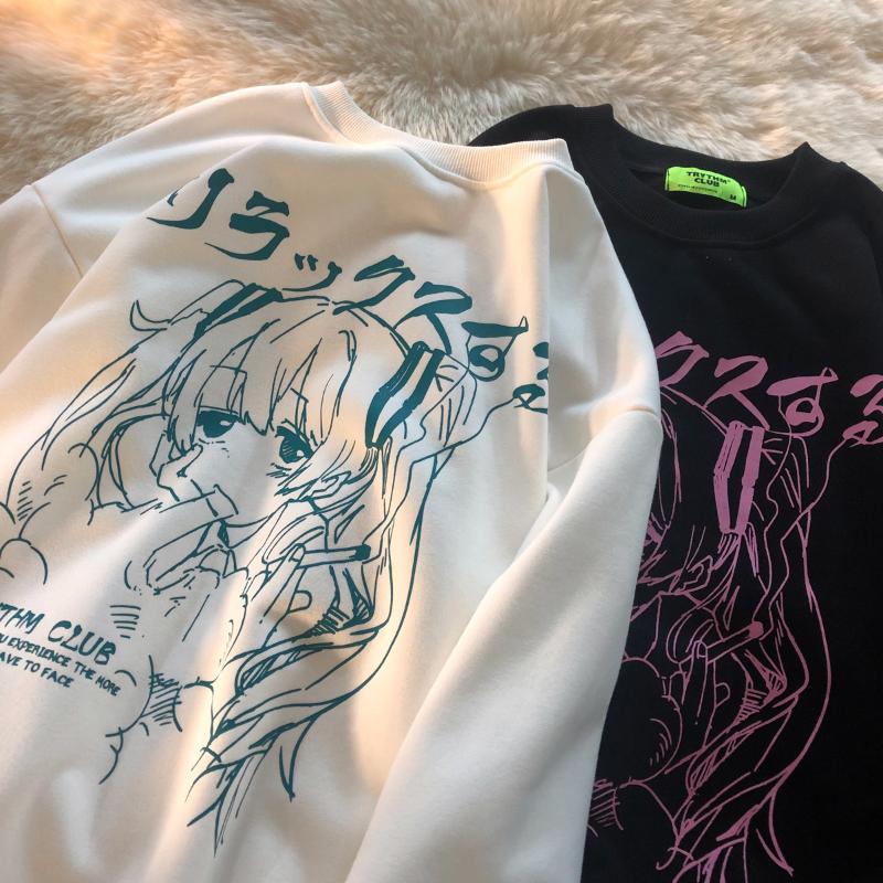 Women' Hoodies & Sweatshirts Sweet Kanji Girl Punk Anime Hoodie Sweatshirt 2022 Korean Ins Japanese Harajuku Style Student Teens Clothes Lo, Pure black
Women' Hoodies & Sweatshirts Sweet Kanji Girl Punk Anime Hoodie Sweatshirt 2022 Korean Ins Japanese Harajuku Style Student Teens Clothes Lo, Pure black