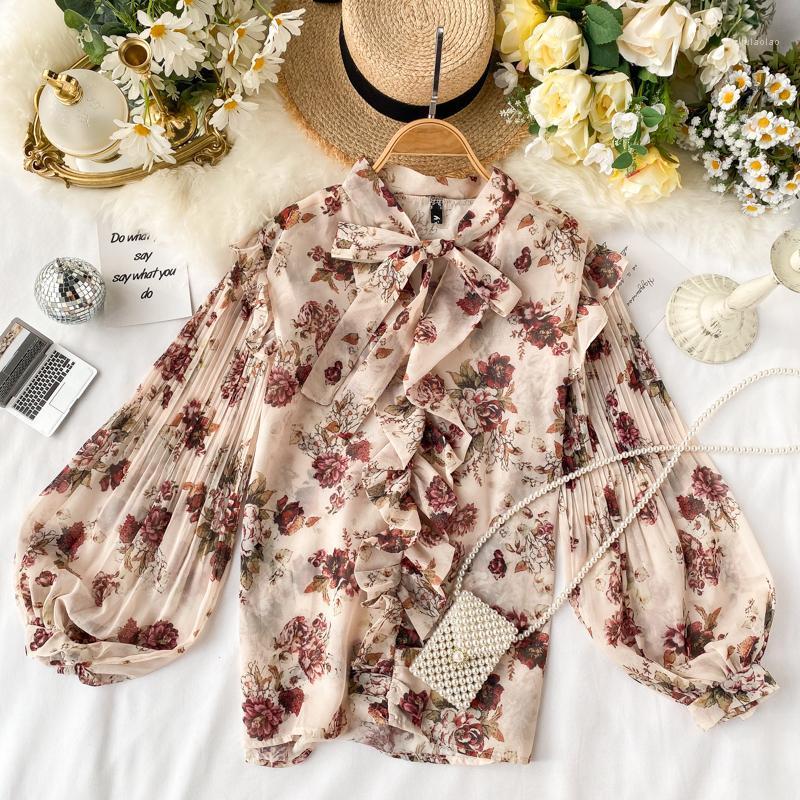 Fashion Women Blouse Lantern Sleeve Print Korean Shirt Office Lady Slim Blusas Spring Autumn Elegant Chiffon Blouses B258 Women's & Shirts, Multi
Fashion Women Blouse Lantern Sleeve Print Korean Shirt Office Lady Slim Blusas Spring Autumn Elegant Chiffon Blouses B258 Women's & Shirts, Multi