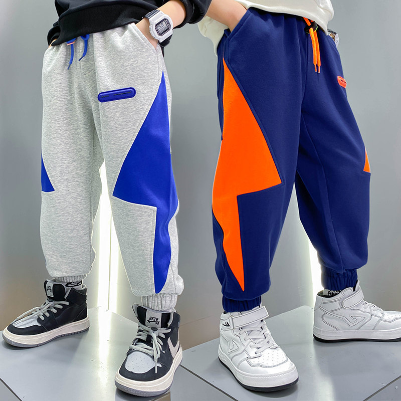 Big Size Children's Sports Pants For Boys Loose Trousers Kids Active Trousers For Teenage Clothes Fall Spring Sweatpants 5-14Yrs 220512