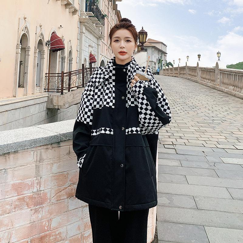Women' Down & Parkas Winter Cotton Jacket Female Checkerboard Stitching Loose Thickened Liner Fur Casual Fashion Mid-Lengt Korean Wo Luci22, Black
Women' Down & Parkas Winter Cotton Jacket Female Checkerboard Stitching Loose Thickened Liner Fur Casual Fashion Mid-Lengt Korean Wo Luci22, Black