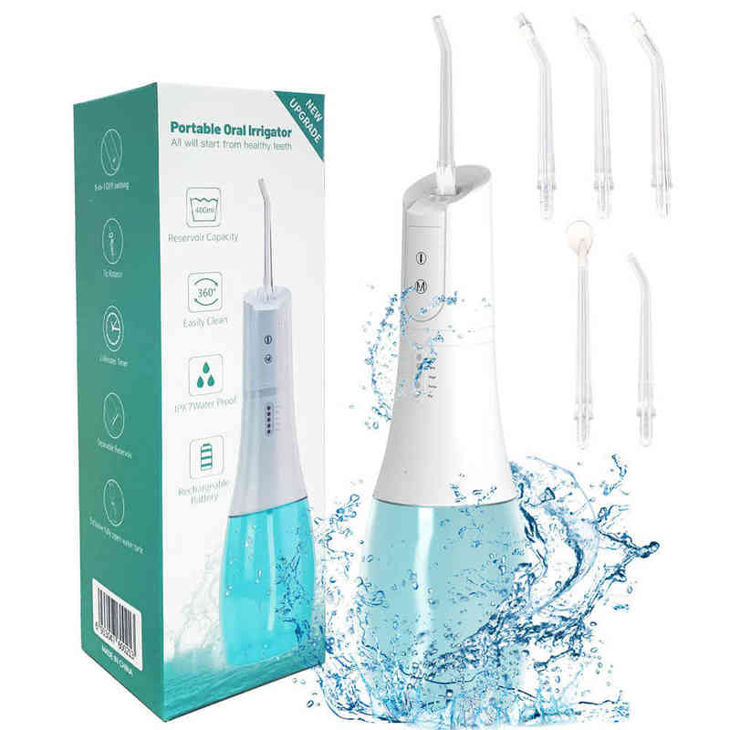 NXY Toothbrush Oral Dental Irrigator Portable Water Flosser Usb Rechargeable 5 Modes Ipx7 400ml Water for Cleaning Teeth 0409
NXY Toothbrush Oral Dental Irrigator Portable Water Flosser Usb Rechargeable 5 Modes Ipx7 400ml Water for Cleaning Teeth 0409
