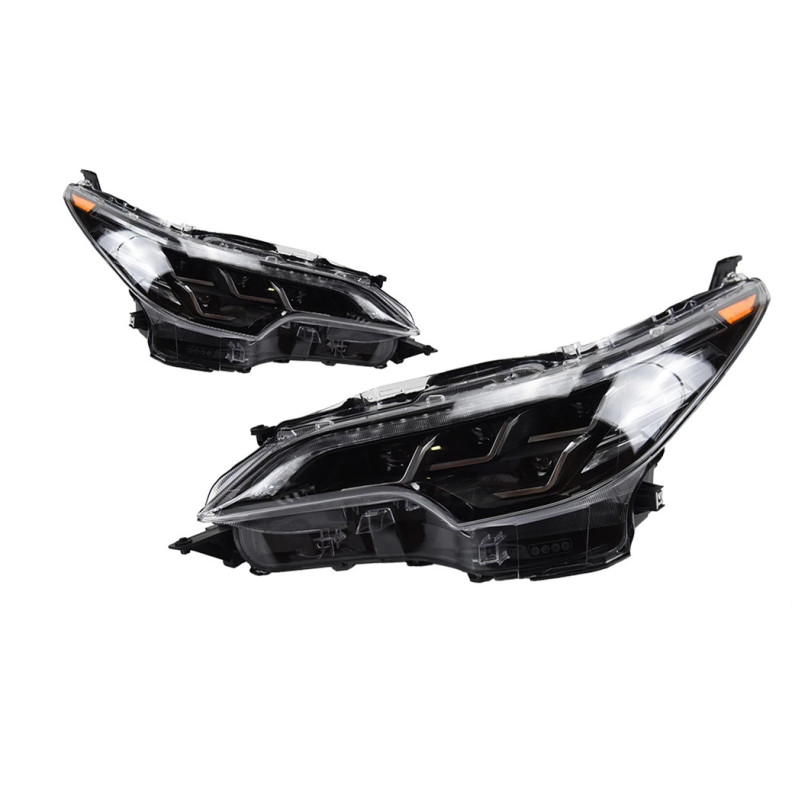 Car Head Lights Parts For Toyota Fortuner 20 16-20 20 LED Front Matrix Headlight Replacement DRL Daytime Light Projector Facelift