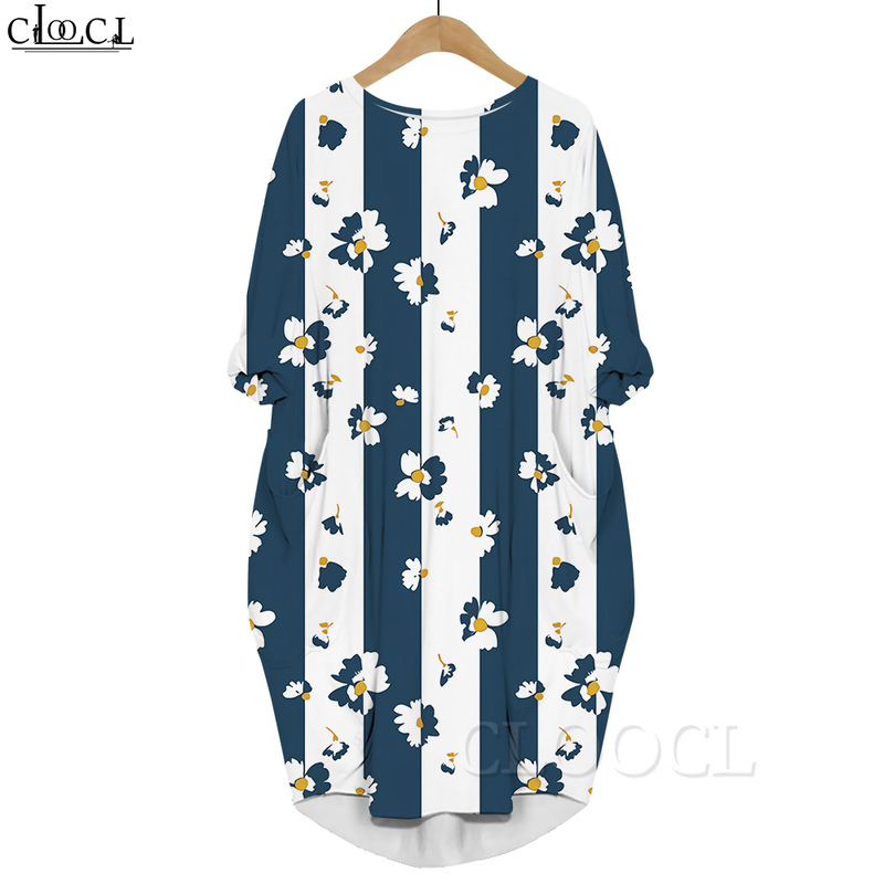 Women Vertical Stripes 3D Printed Dress Long Sleeve Gown Pocket Round Neck Dresses Plus Size Dress Casual Loose Dress 220616, Long sleeved dress 1
Women Vertical Stripes 3D Printed Dress Long Sleeve Gown Pocket Round Neck Dresses Plus Size Dress Casual Loose Dress 220616, Long sleeved dress 1