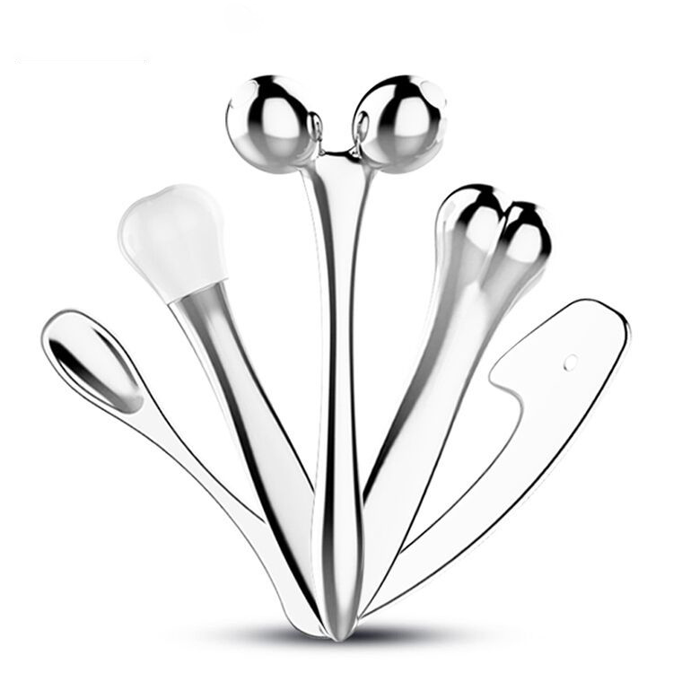 Five piece mini eye face massage tool set handheld personal home use facial application beauty item portable eye skin smooth massager body scraping product
Five piece mini eye face massage tool set handheld personal home use facial application beauty item portable eye skin smooth massager body scraping product