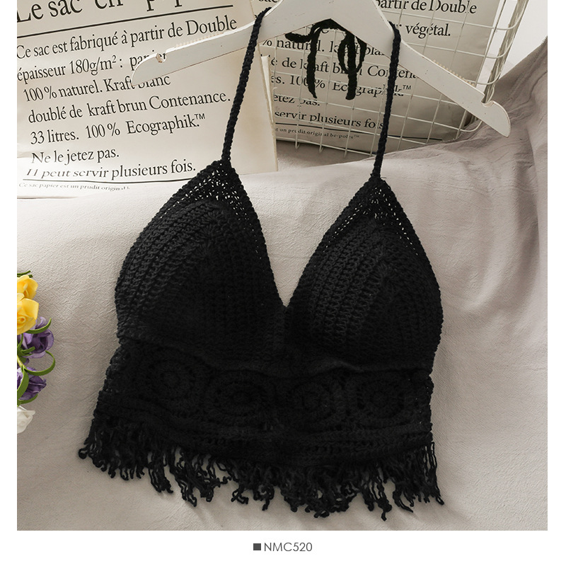 Tide bra slip dress Crop Tops Retro Wild Camisole Tanks Hollow Perspective Tassel Sexy Strap Tanke Top Women Built In New Back Lace Halter Neck Floral Tops, Beige
Tide bra slip dress Crop Tops Retro Wild Camisole Tanks Hollow Perspective Tassel Sexy Strap Tanke Top Women Built In New Back Lace Halter Neck Floral Tops, Beige