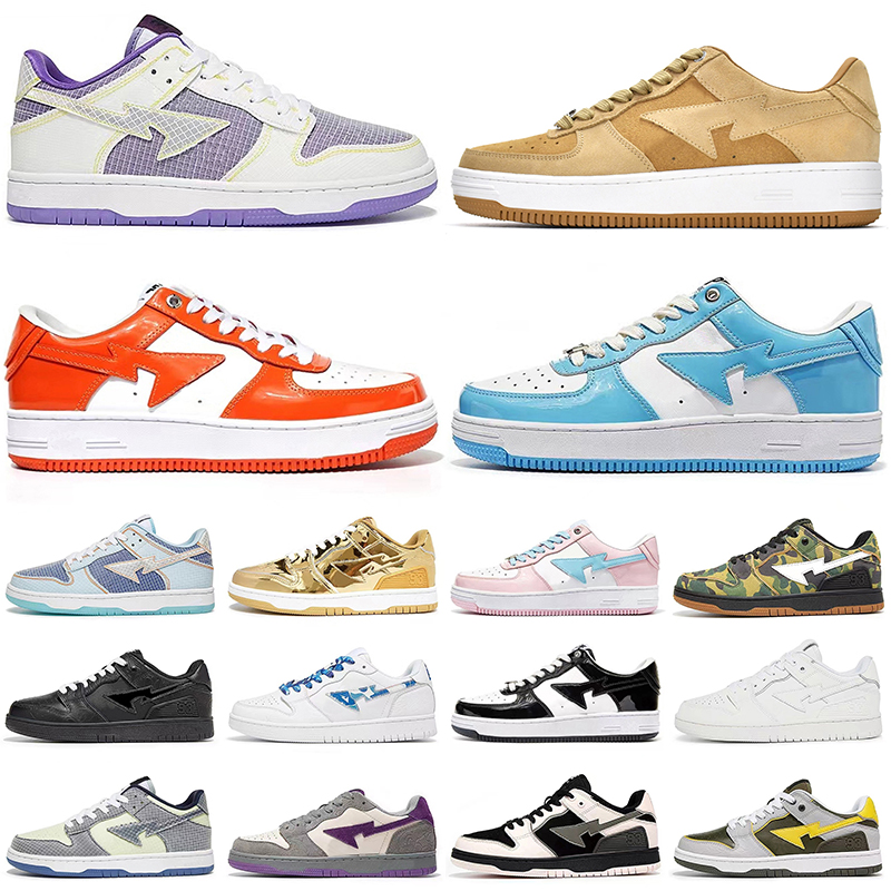 Bapestas Baped Men Women Casual Shoes Designer Sneaker BapeSta Fashion SK8 Sta Camo Black White Green Red Orange Camouflage Trainer Sports Sneakers Platform Shoe, Item#28 36-40
Bapestas Baped Men Women Casual Shoes Designer Sneaker BapeSta Fashion SK8 Sta Camo Black White Green Red Orange Camouflage Trainer Sports Sneakers Platform Shoe, Item#28 36-40