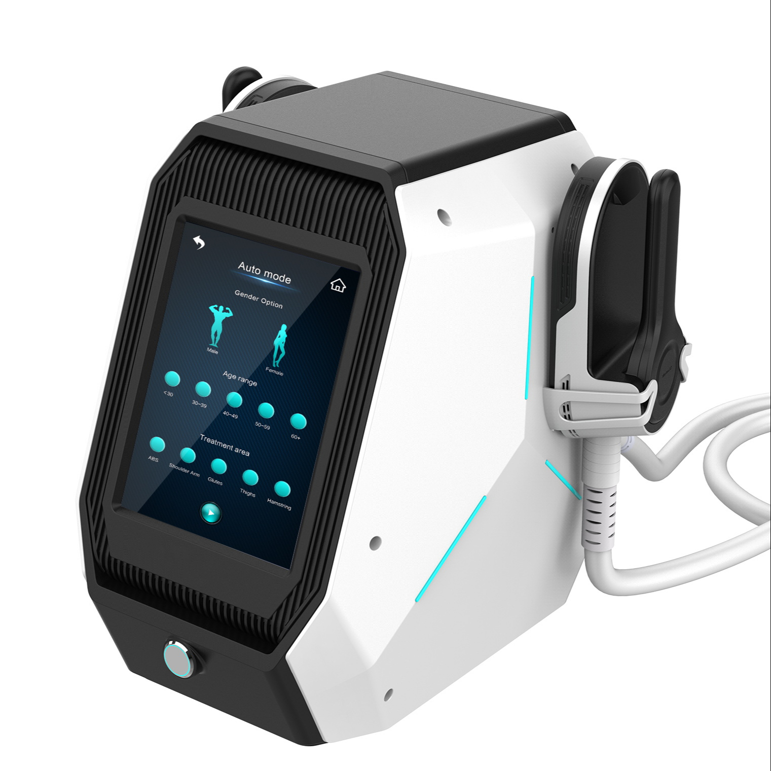 Portable fat burning body sculpting 2 handle electromagnetic RF teslaslim ems body sculpt machine