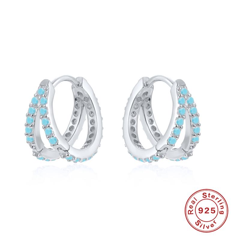 Hoop & Huggie Aide 925 Sterling Silver Luxury Sparkling CZ Turquoise Huggies Earrings Woman Earring For Girl Lovers 9mm Circle PendientesHoo
Hoop & Huggie Aide 925 Sterling Silver Luxury Sparkling CZ Turquoise Huggies Earrings Woman Earring For Girl Lovers 9mm Circle PendientesHoo