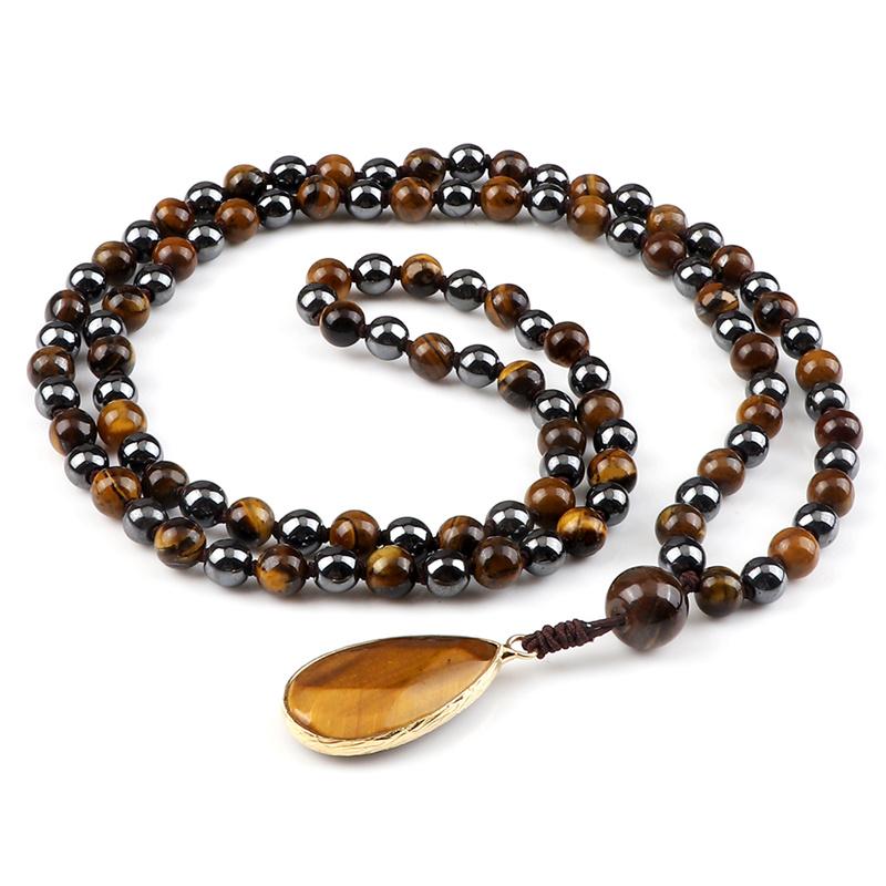 Pendant Necklaces High Quality Tiger Eye Beads Necklace For Men 6mm Hematite Natural Stone Charm Fashion Women Meditation JewelryPendant
Pendant Necklaces High Quality Tiger Eye Beads Necklace For Men 6mm Hematite Natural Stone Charm Fashion Women Meditation JewelryPendant