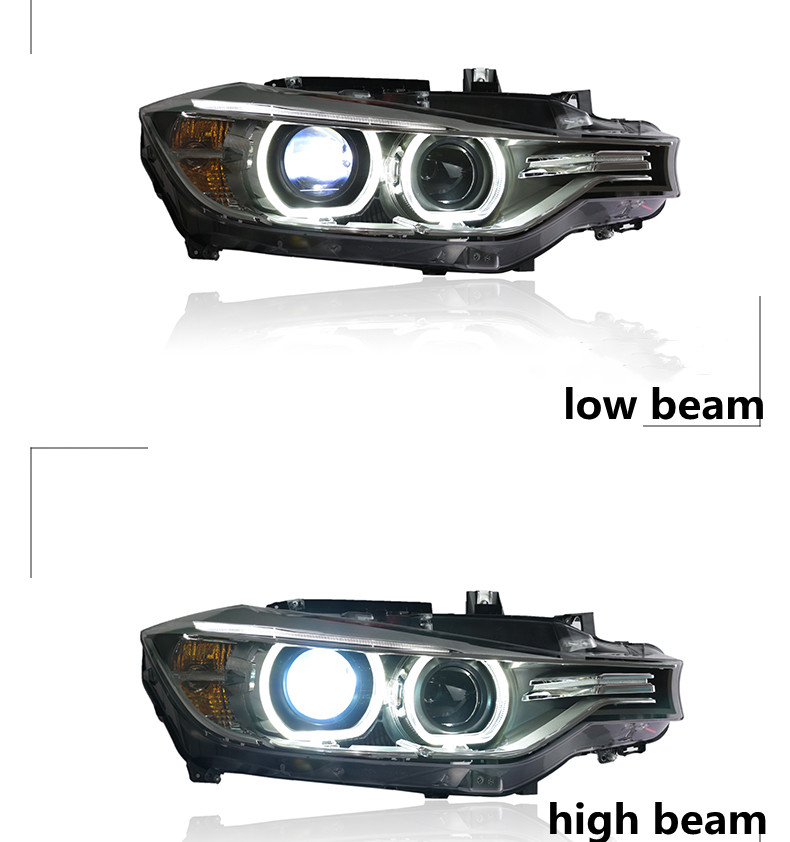 Car Parts Head Lamp For F30 LED Headlight 2013-18 F35 F80 M3 Headlights 320i 325i High Beam Angel Eye Turn Signal Lights