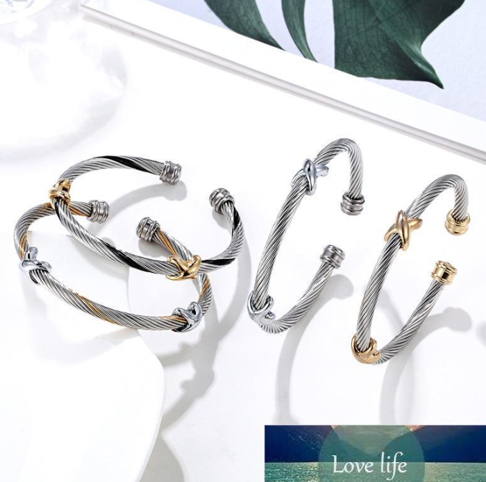Fashion Bangle Jewelry Stainless Steel Twisted Cable Wire Bracelets & For Women Selling Open Cuff Antique
Fashion Bangle Jewelry Stainless Steel Twisted Cable Wire Bracelets & For Women Selling Open Cuff Antique