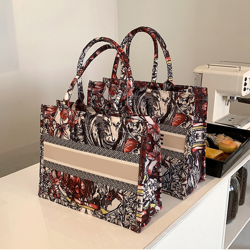 Women's Large Shopping Bags High Quality Fashion Embroidery Handbag Ladies Shoulder Bag Luxury Designer Tote, #1
Women's Large Shopping Bags High Quality Fashion Embroidery Handbag Ladies Shoulder Bag Luxury Designer Tote, #1