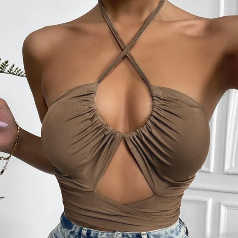 Women's Tanks & Camis Fashion Women Crop Top Tie Backless Tank Tops Asymmetrical Hem Halter Hollow Out Push Up Tunic Sexy CamisWomen's, Green
Women's Tanks & Camis Fashion Women Crop Top Tie Backless Tank Tops Asymmetrical Hem Halter Hollow Out Push Up Tunic Sexy CamisWomen's, Green