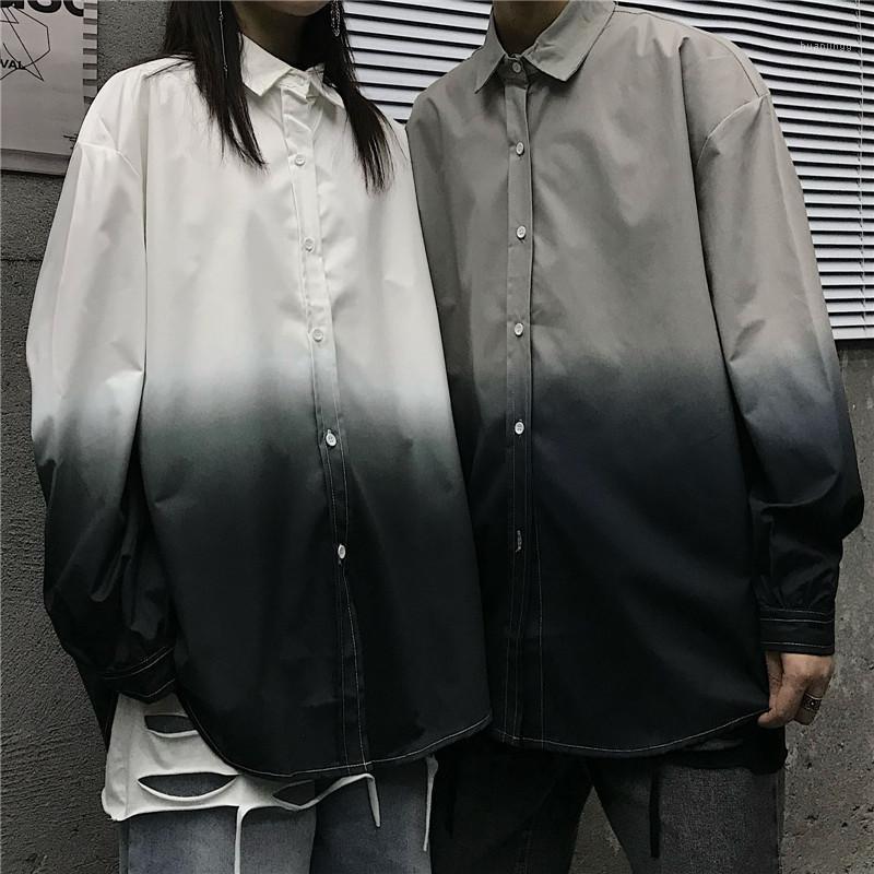 Women's Blouses & Shirts Women 2022 Korean Style Gradual Color Long Sleeve Shirt Female Tops Loose Cardigan For Men And Camisas, Gray
Women's Blouses & Shirts Women 2022 Korean Style Gradual Color Long Sleeve Shirt Female Tops Loose Cardigan For Men And Camisas, Gray