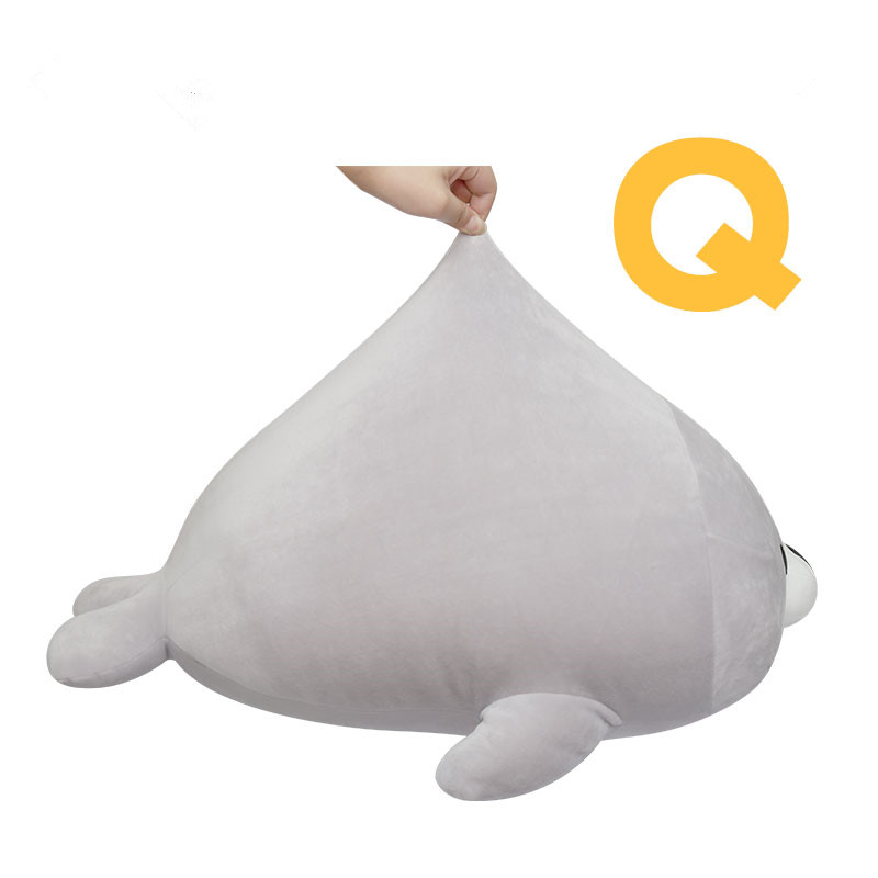 Cuddly Soft Fat Sea Animal Seal Plush Toy Big Stuffed Cartoon Sea Lion Doll Sleeping Pillow Kid Gift 60cm 85cm DY50097