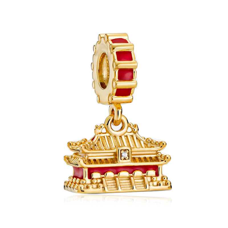 New Popular 925 Sterling Silver Gold Lucky Cat Bee Pineapple DIY Beads Suitable For European Charm Bracelet Ladies Jewelry Fashion Accessories Making