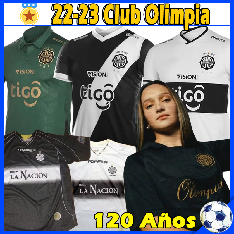 Olimpia 120 Anos 22 23 Club Olimpia soccer jerseys 2022 2023 Asuncion Retro 2002 Paraguay league Diego Duarte PERALTA home white away black 3rd football shirt, Aolingpiya 120-years kit
Olimpia 120 Anos 22 23 Club Olimpia soccer jerseys 2022 2023 Asuncion Retro 2002 Paraguay league Diego Duarte PERALTA home white away black 3rd football shirt, Aolingpiya 120-years kit