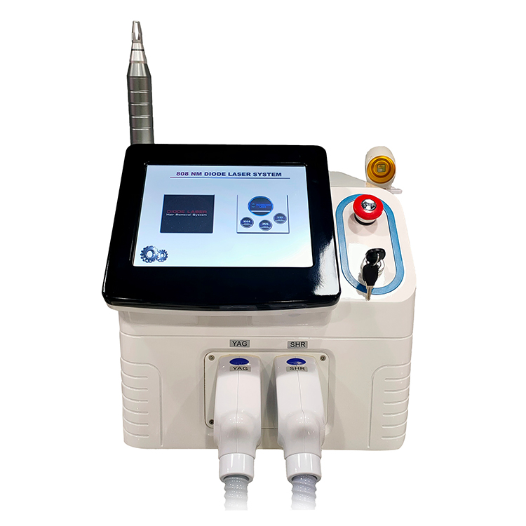Portable Multi-functional ND-yag Laser Tattoo Removal Laser Hair Removal Skin Rejuvenation Device for beauty salon