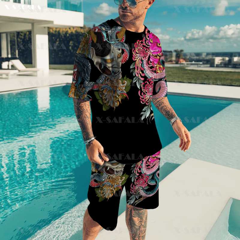 Men' Tracksuits Samurai Mask Tattoo Art Armor Tshirt Short Combo Beach Set Men Summer Sleeve Casual Mens T-Shirt BoardShorts -5Men, D963 t shirt
Men' Tracksuits Samurai Mask Tattoo Art Armor Tshirt Short Combo Beach Set Men Summer Sleeve Casual Mens T-Shirt BoardShorts -5Men, D963 t shirt