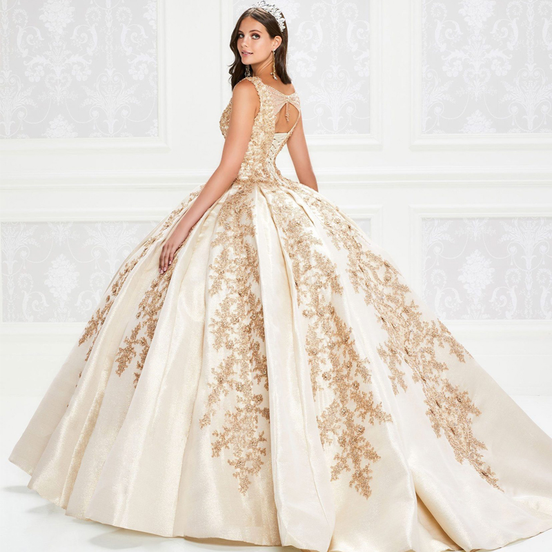 Satin Beade Quinceanera Dresses Lace Appliques Pleat Sweet 15 Gowns V Neck Beading Back Teen Girls Pageant Dress