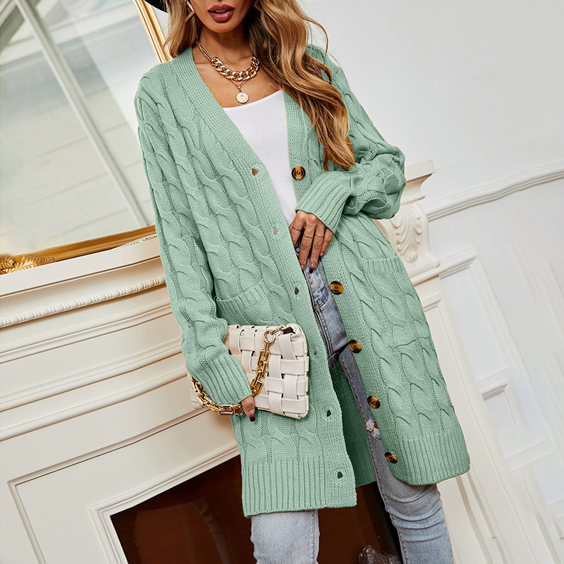 Casual Women Long Cardigan Sweater Jacket 2022 Winter New Solid V-neck Pocket Button Knitwear Vintage Twist Cardigans Women, Apricot
Casual Women Long Cardigan Sweater Jacket 2022 Winter New Solid V-neck Pocket Button Knitwear Vintage Twist Cardigans Women, Apricot