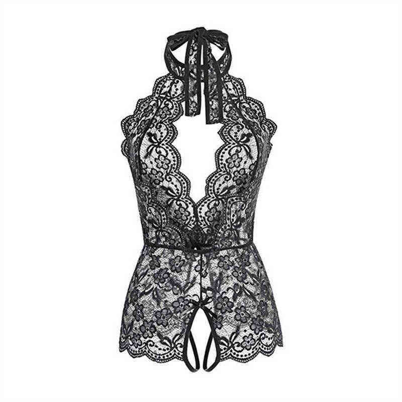 Nxy Sexy Underwear Women Sexy Nightwear Erotic Lingerie Open Lace Bra Sleepwear Outfits Transparent Babydoll Female Exotic Costumes Bodysuit 0401