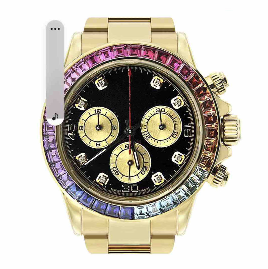 mans watch Diamond luxury watches The rainbow sugar 40mm 2813 stainless steel Automatic sports wristwatches No chronograph, 05
mans watch Diamond luxury watches The rainbow sugar 40mm 2813 stainless steel Automatic sports wristwatches No chronograph, 05