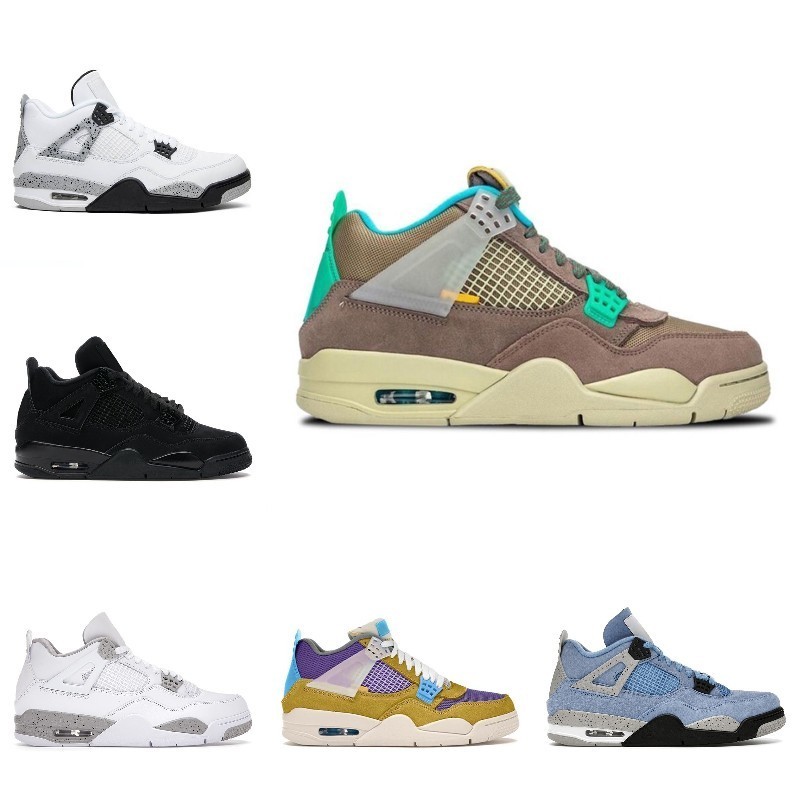 Men Women Basketball Shoes Jumpman 4 4s Shimmer Black Cat Union Taupe Haze Desert Moss TAUPE HAZE UNIVERSITY BLUE White Oreo GUAVA ICE Pure Money Trainers Sports S001, S1
Men Women Basketball Shoes Jumpman 4 4s Shimmer Black Cat Union Taupe Haze Desert Moss TAUPE HAZE UNIVERSITY BLUE White Oreo GUAVA ICE Pure Money Trainers Sports S001, S1