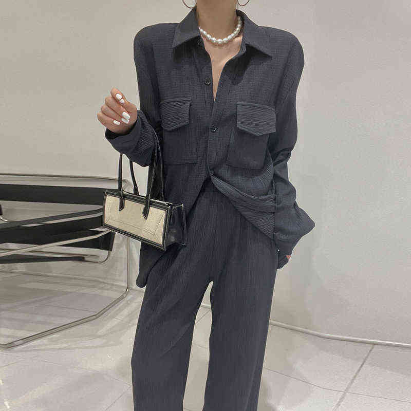 Autumn Korean Fashion Two Piece Set Women Vintage Long Sleeves And High Waist Long Pants Fits 2 Piece Ensemble femme J220813, Picture color set
Autumn Korean Fashion Two Piece Set Women Vintage Long Sleeves And High Waist Long Pants Fits 2 Piece Ensemble femme J220813, Picture color set